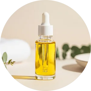 Aceite natural facial en gotero para masaje con Gua Sha